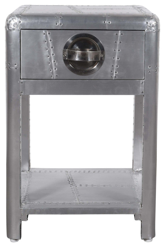 Pilot 1 Drawer Side Table With Shelf