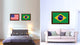 Brazil Country Flag Canvas Print, 21"x30"