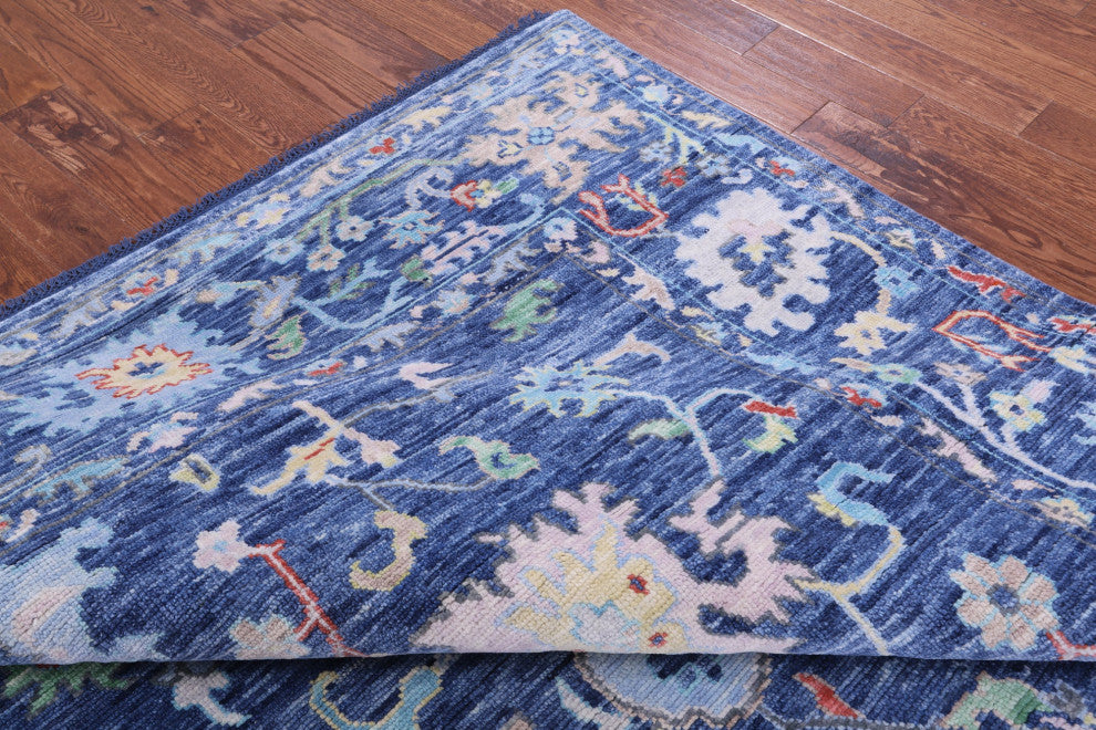 Turkish Oushak Handmade Wool Rug 8' 11" X 12' 3" - Q15717