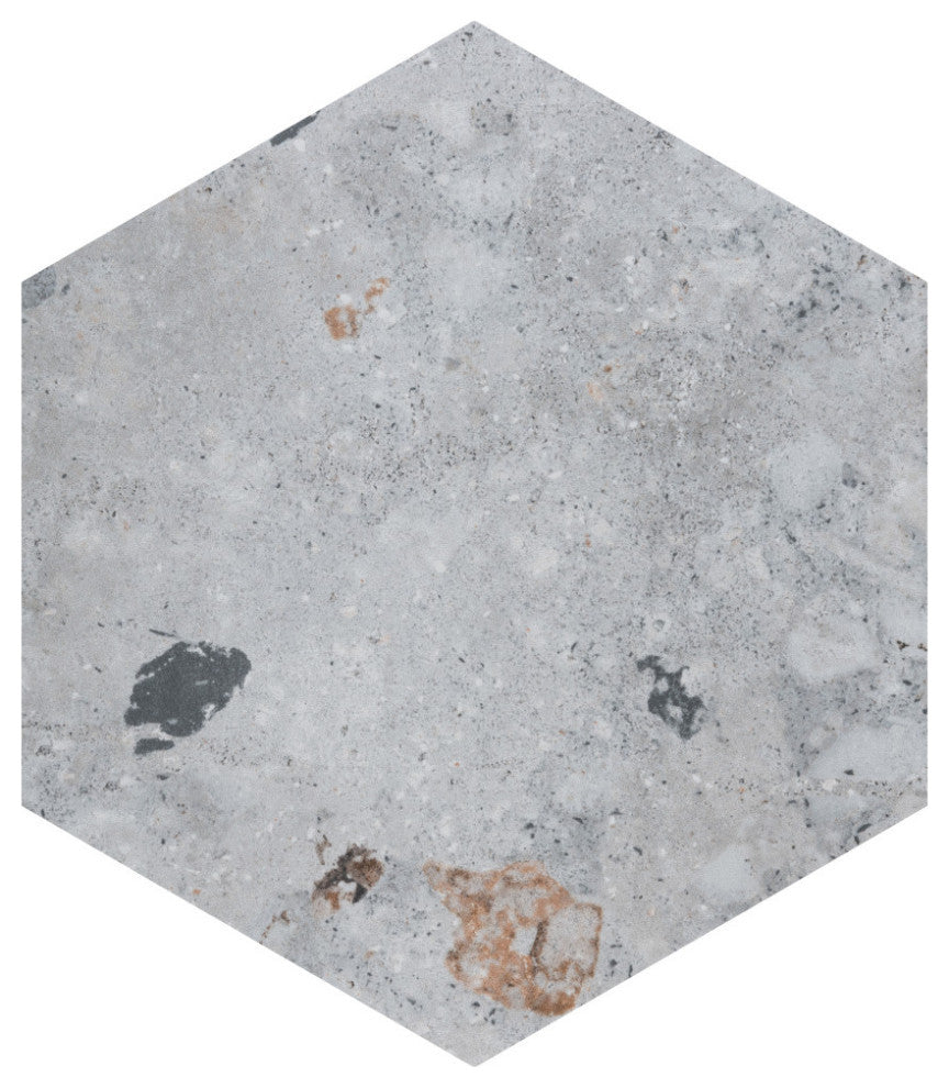 Recycle Hex River Multicolor Porcelain Floor and Wall Tile Sample