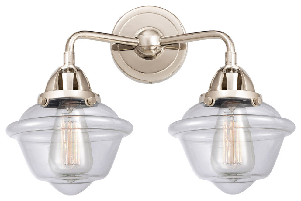 288-2W-PN-G532-LED 2 Light 15.5" Bath Vanity Light, Polished Nickel