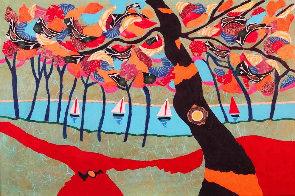 "Idyllic Series 5" Painting Print on Canvas by Lisa Mee
