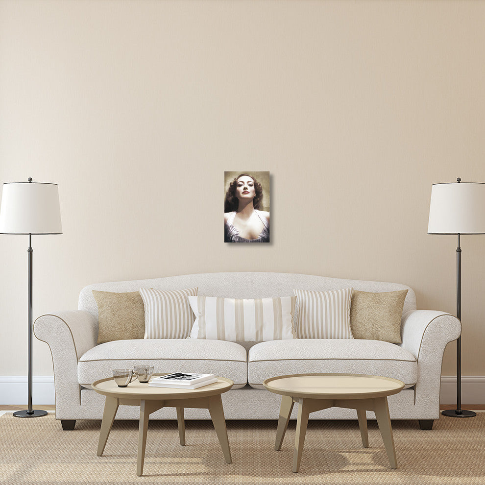 "Joan Crawford" Stretched Canvas Giclee by Hollywood Photo Archive, 14x22"