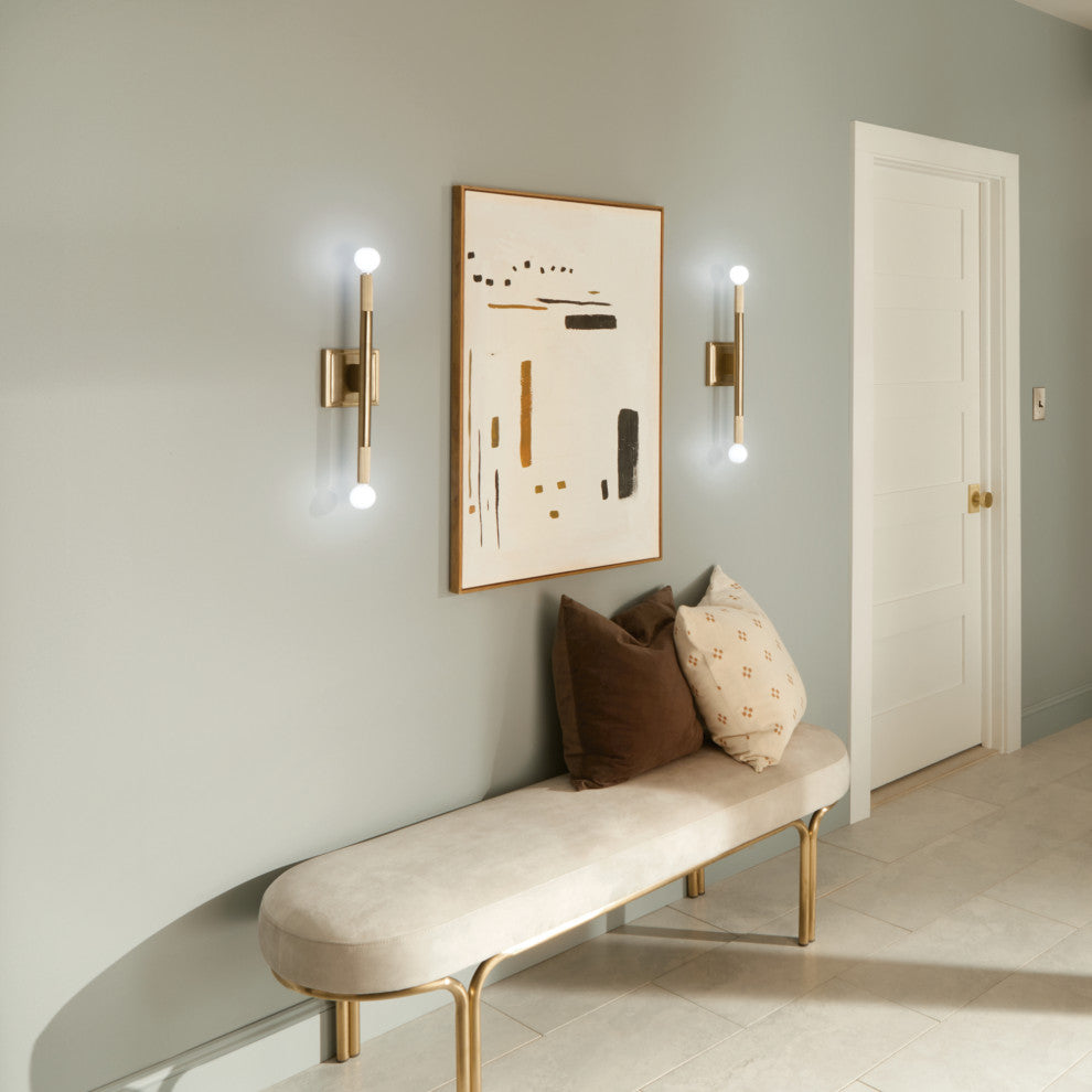 Odensa 2 Light Wall Sconce, Champagne Bronze