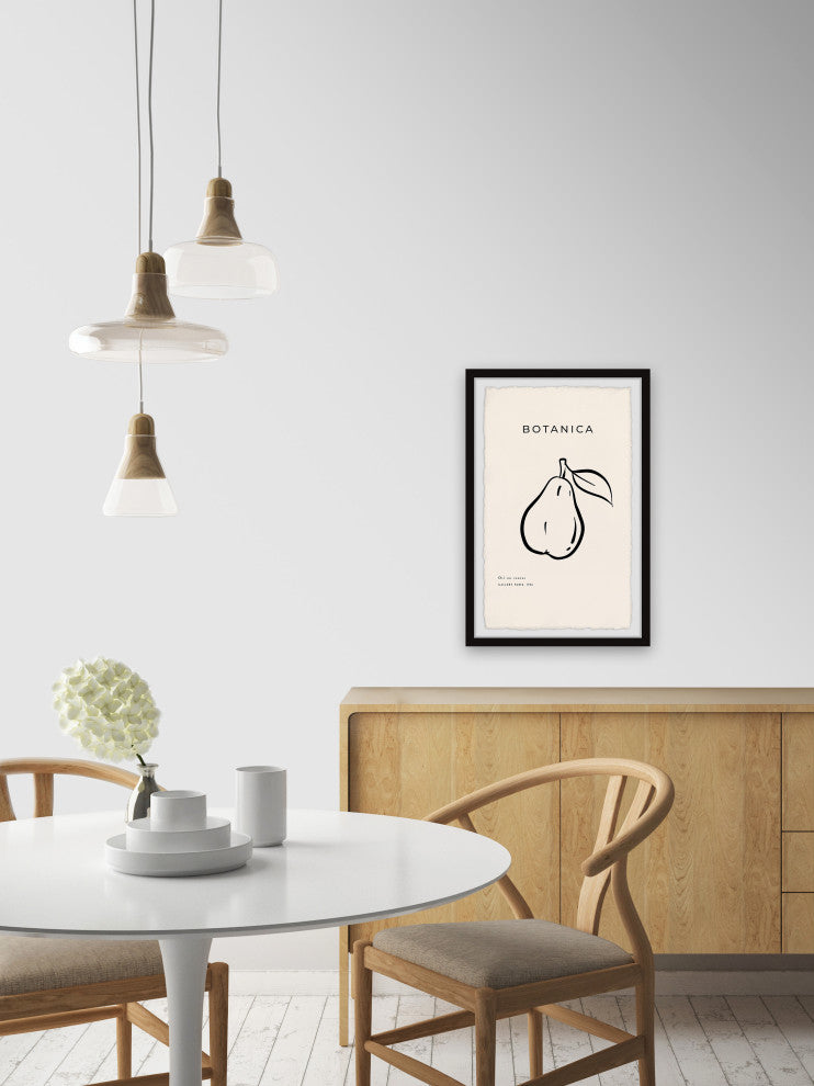"Botanica Pears" Framed Painting Print, 16x24