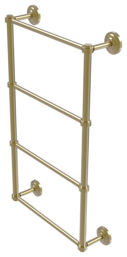 Que New 4-Tier 24" Ladder Towel Bar, Satin Brass