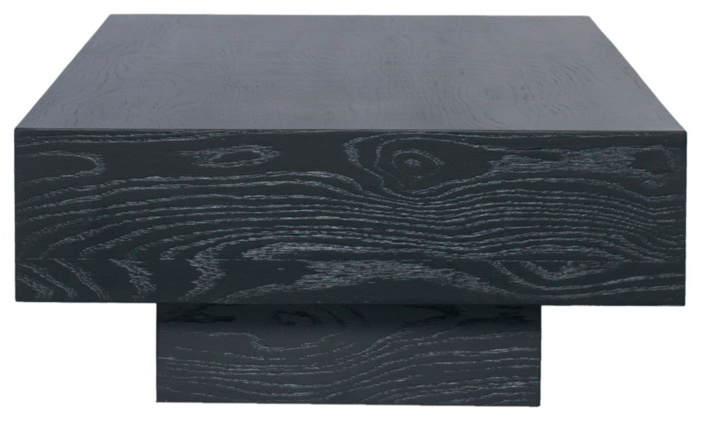 Otto Oak Veneer Coffee Table, Black