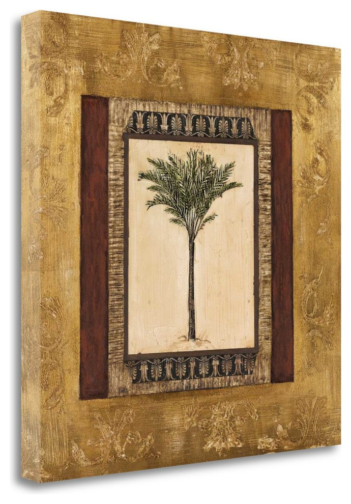 "Stately Palm I" By Mindeli, Giclee Print on Gallery Wrap Canvas, Ready to Hang