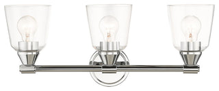 Catania 3-Light Polished Chrome Vanity Sconce