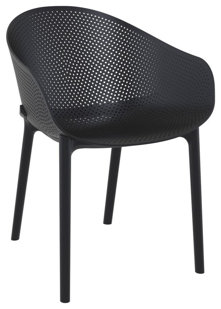 Compamia Sky Extendable 7-Piece Dining Set, Black