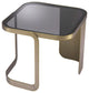 Architectural Brass Framed Side Table | Eichholtz Numa