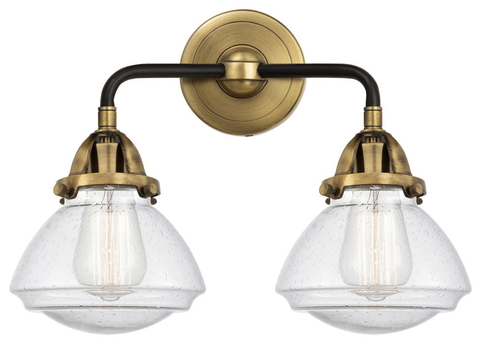 Innovations 288-2W-BAB-G324 2-Light Bath Vanity Light, Black Antique Brass