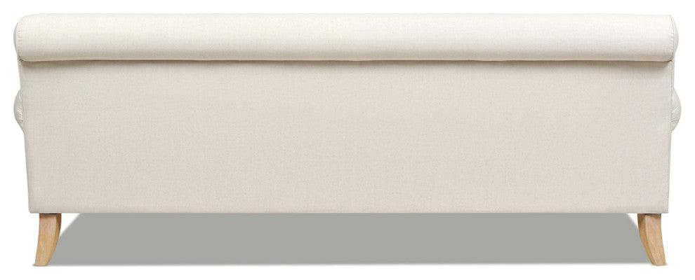 Alana Lawson 88" L-Shape Reversible Sectional Sofa, Light Beige Linen