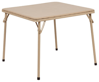 Kids Colorful 5 Piece Folding Table and Chair Set, Tan