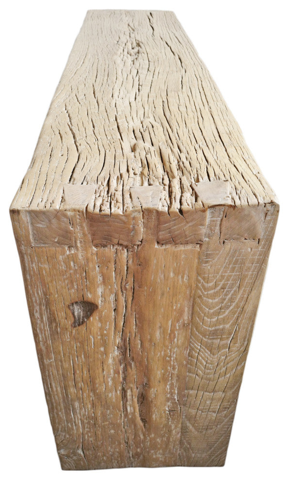 Salvaged Elm Waterfall Console Table