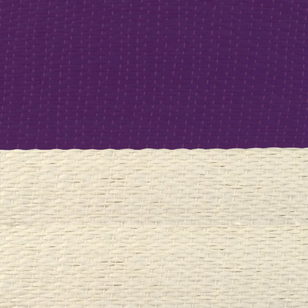 Paper Bin Stripe Eggplant Rectangle Large 17"x12"x12"