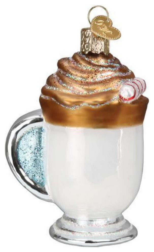 Old World Christmas Whipped Coffee Glass Dalgona Perfect Blend 32483