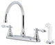 KB721ACL Centerset Kitchen Faucet With Side Sprayer, Polished Chrome