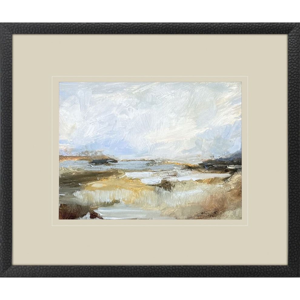 Smudged Coastline II Framed Art