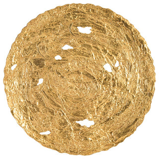 Molten Disc Wall Art, Gold Leaf, Large