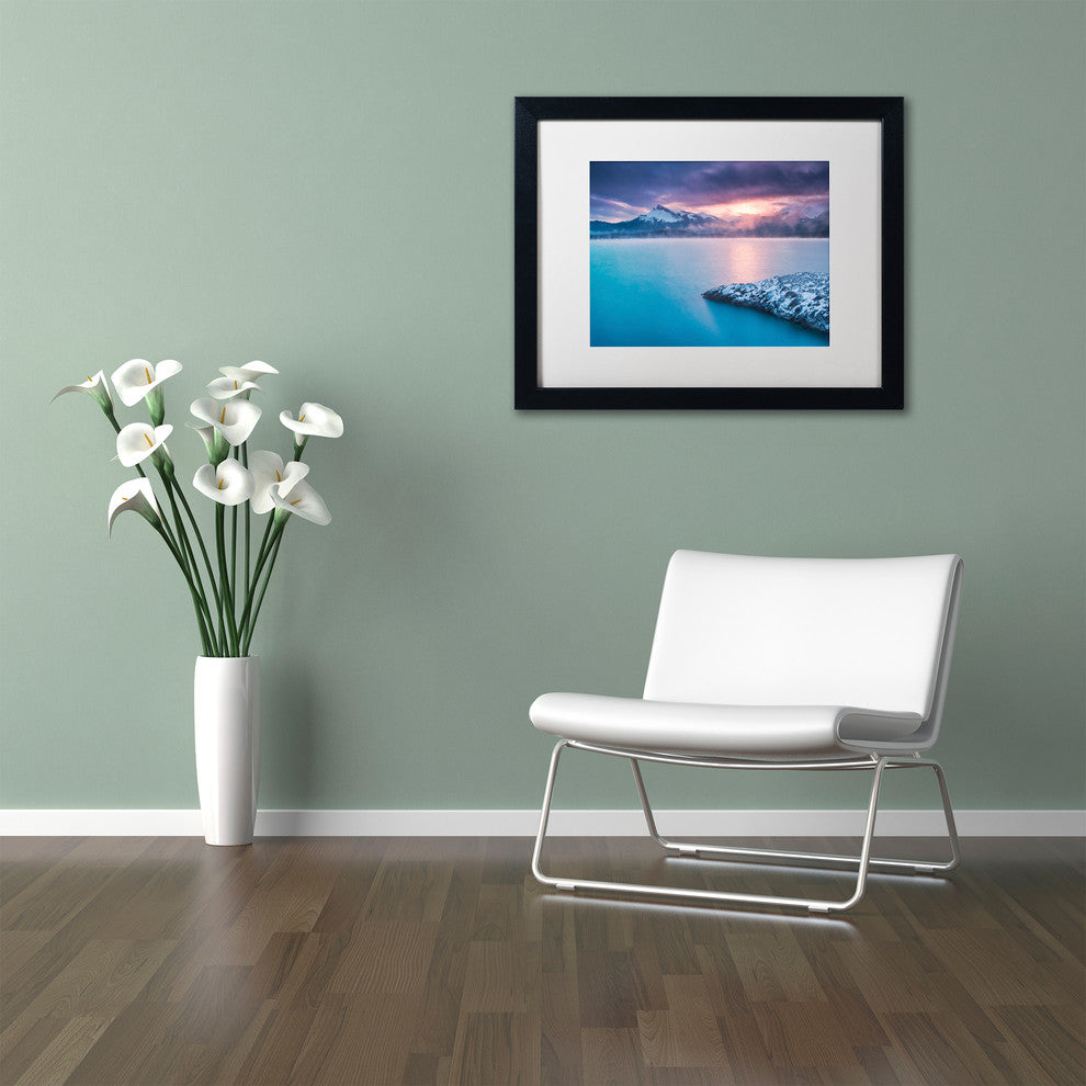 Michael Blanchette Photography 'Windy Point Sunrise' Matted Framed Art, 20x16