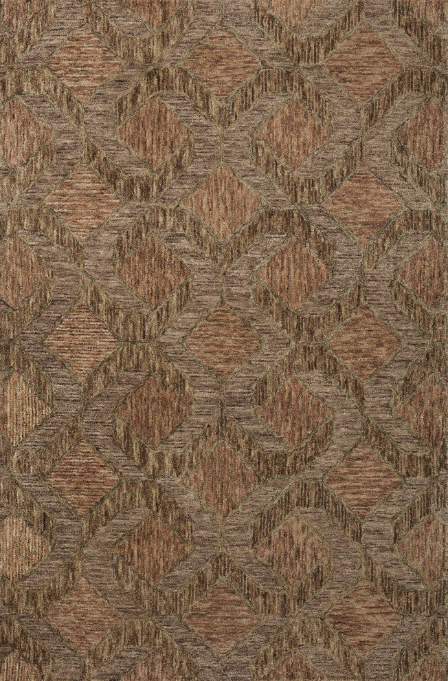 Loloi II Varena Rust / Bark 18" x 18" Sample Rug