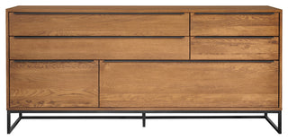 Nevada Rustic 2-Piece set With Dining Table and Sideboard, Balsamico