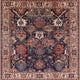 Ahgly Company Indoor Square Mid-Century Modern Area Rugs, 7' Square