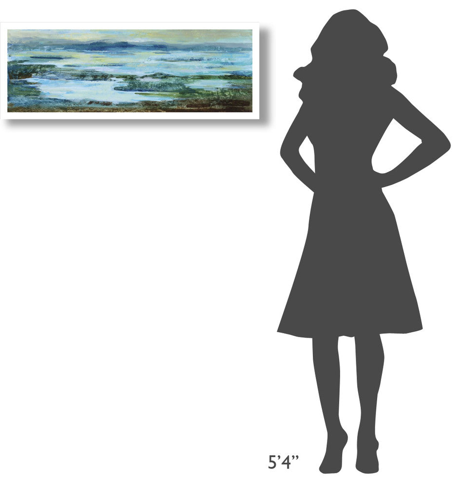 "Northern Lake Crop" Digital Paper Print by Silvia Vassileva, 38"x14"