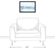 Blue Beach Waves 12x18 Black Floating Framed Canvas