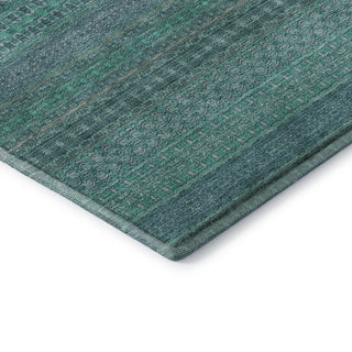 Premium Machine Washable Mayfield AMF527 Turquoise 8' x 10' Rug