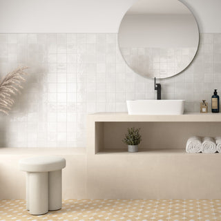 Menorca White Ceramic Wall Tile
