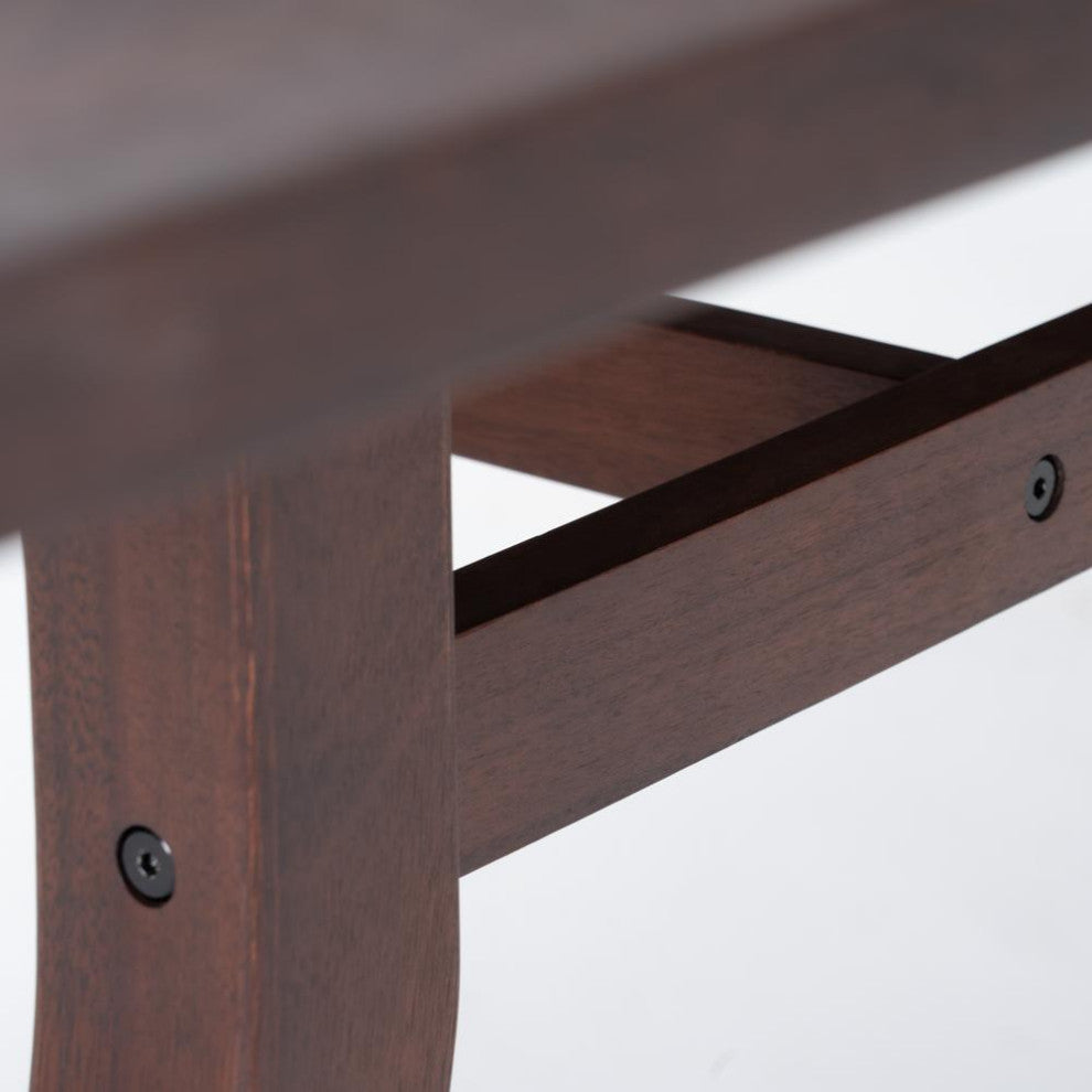 Vaughn 9 Piece Sunbrella Outdoor Patio Dining Set, Sunset Red