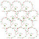 LED Sleigh Bell Garland, 12-Piece Set