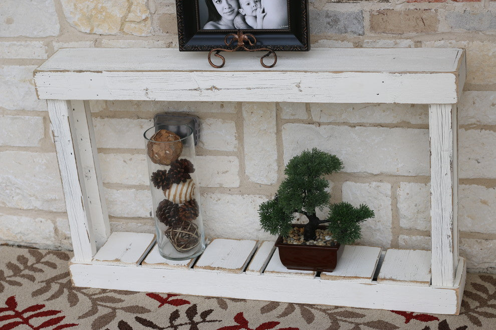 46" Single Top Console, White