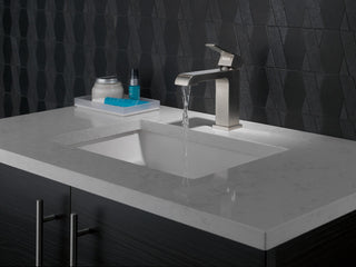 Delta Ara Single Handle Bathroom Faucet, Stainless, 567LF-SSMPU