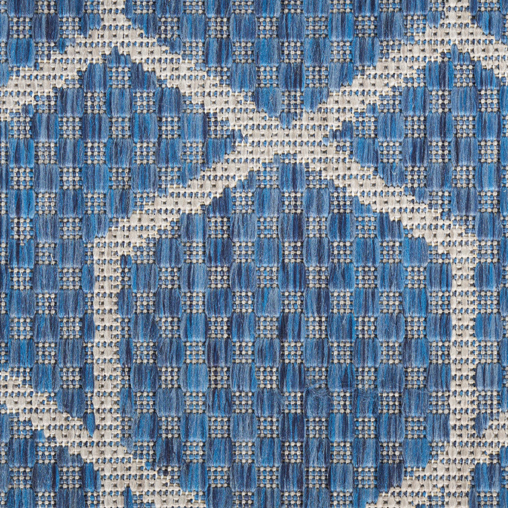 Nourison Horizon Indoor/Outdoor 10' x 14' Denim Modern Rug