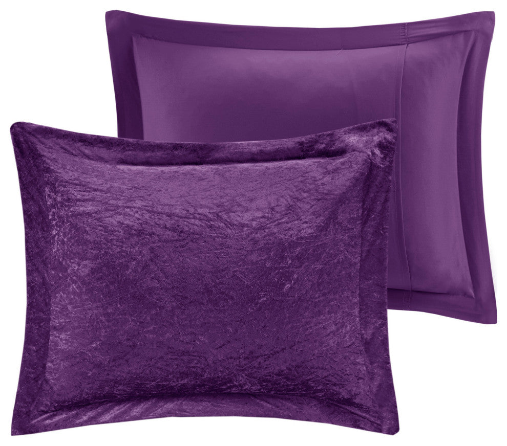 Intelligent Design Felicia Crushed Velvet 4-Piece Comforter Set
