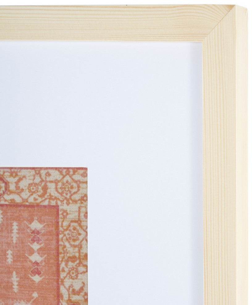 Safavieh Ishtar 18" Terracotta Framed Textile Wall Art