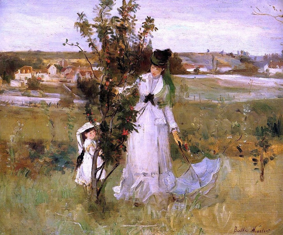 Berthe Morisot Hide and Seek, Gallery Wrapped Canvas Print, 20"x25"