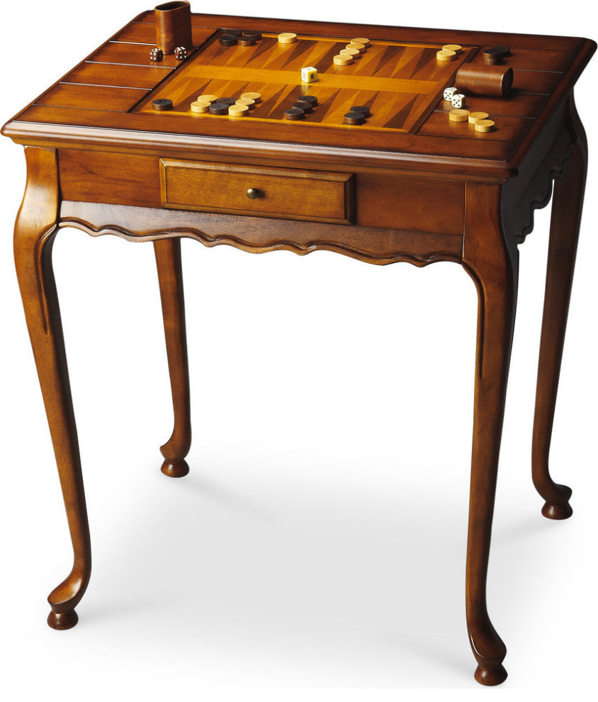 Butler Bannockburn Cherry Game Table, Medium Brown