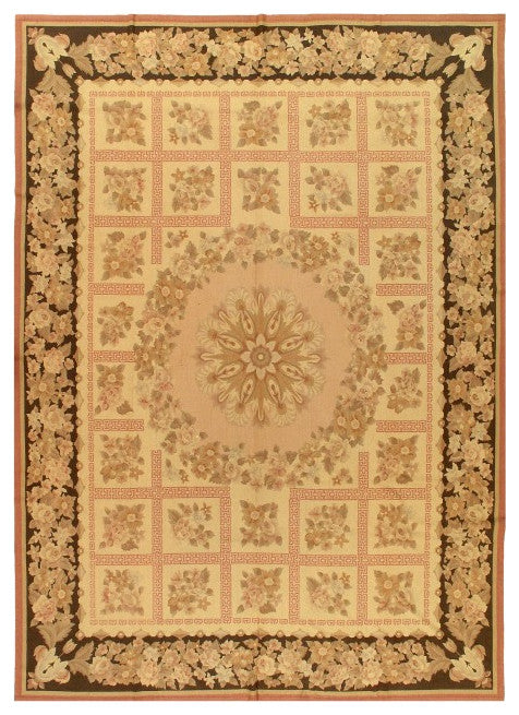 Beige Fine Abusson Rug 8'4'' X 11'5''