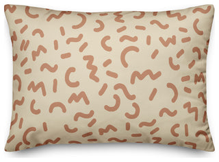 Funky Squiggles 14x20 Spun Poly Pillow