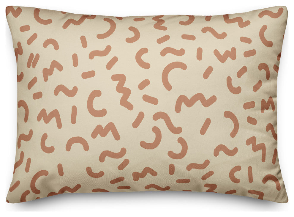 Funky Squiggles 14x20 Spun Poly Pillow