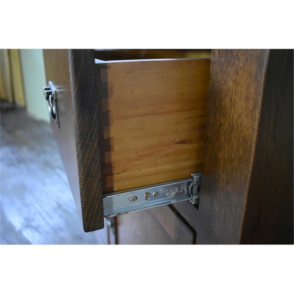 Mission 2 Door 2 Drawer Cabinet - Walnut