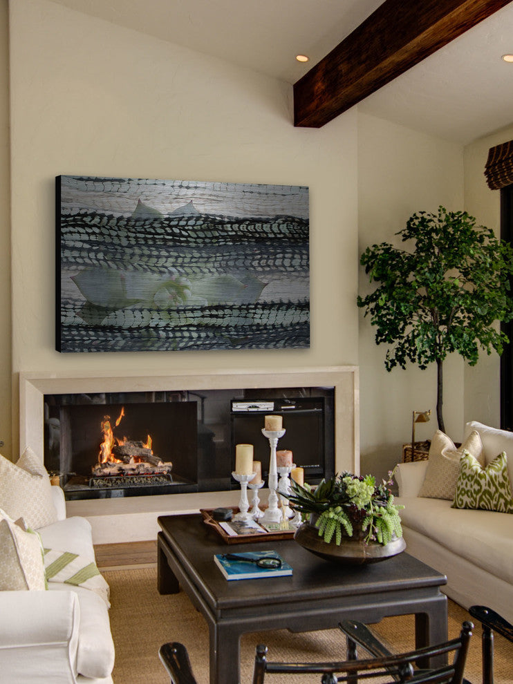 "Blending" UV Ink Print on Brushed  Aluminum, 36"x24"