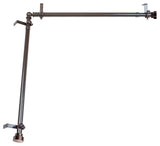 Cap Multi Angle Ceiling Rod 66-120", Cocoa, Two Sided