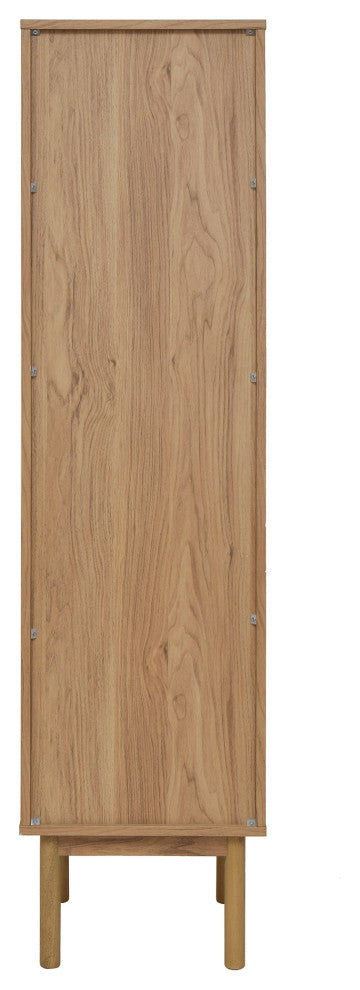 Class 15"Wx60"Hx15"D Linen Cabinet, Oak