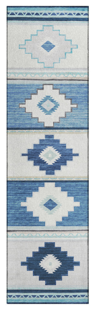 Indoor/Outdoor Phoenix PH1 Pacifica Machine Washable 2'3" x 7'6" Runner Rug