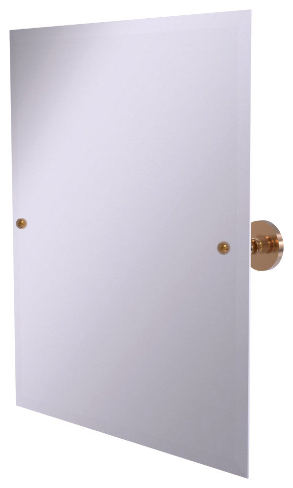 Prestige Skyline Frameless Beveled Edge Tilt Mirror, Brushed Bronze